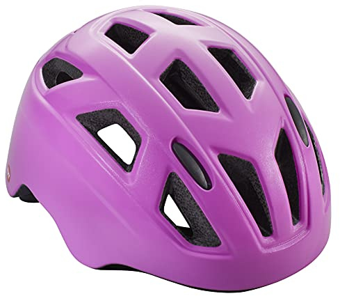 Schwinn Chroma ERT Kids Bike Helmet for Boys & Girls Ages 3 to 5, Small Can Fit Head Circumference 48-54 cm, 10 Vents, Removeable Padding, Adjustable Fit, Magenta