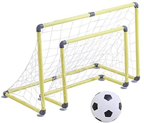 ZHEYANG Fußball Tor Fussball Tor Torwand Tragbares Fußballtor Fußballtor Kinderheim Tragbarer Kindergarten Faltbarer Outdoor-Trainingssport Türrahmen Schneller Aufbau Model:G01108(Color:Yellow;Siz