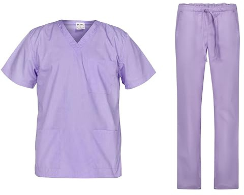B-well Cesare Divisa Sanitaria Donna e Uomo | Uniforme Sanitaria Donna e Uomo Unisex Set con Casacca e Pantalone | Divise Sanitarie