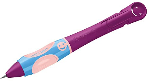 Pelikan Griffix Bleistift, Automatischer Bleistift für Rechtshänder, Ergonomischer Griffbereich, Minenbleistift, HB-Stift, Ideal zum Schreibenlernen für Kinder, 3 Bleistiftminen im Set, Violett