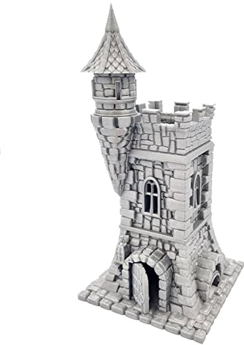 QP3D - Watchman's Tower Wizard's Terrain Scenery for Tabletop & RPG 28-32mm Miniatures Wargame Props DND D&D, 3D Printed and Paintable
