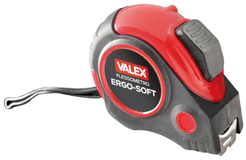 Valex Flessometro Ergo-Soft, 3.0m Lunghezza, Metro Flessibile con Autobloccaggio