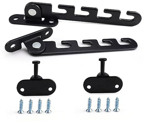 Set Finestra Limitatore Sicurezza, SPRHR 2 Pezzi Limitatore Apertura Finestra, Ferma Finestra Aperta Interno, Regolabile, Adatta per Finestre Scorrevoli, Finestre Normali