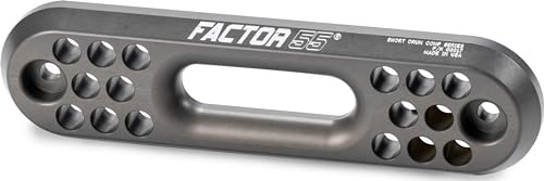 Factor 55 Hawse Short Drum Fairlead for Synthetic Winch Rope on Short-Drum Winches, 1.0 Thickness - Gray