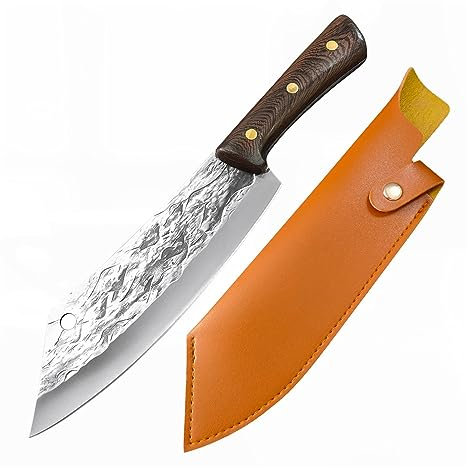 Mit hohem Kohlenstoffgehalt verkleideter Stahl, Hackmesser, Metzgermesser, Schneiden von Fleisch, Fischschneider, Obstmesser, Outdoor-Jagdbeil mit Holzgriff
