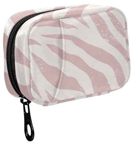 Fustylead Reise-Pillendose mit Reißverschluss, kleine Tablettenbox, für 7 Tage, zur Aufbewahrung von Vitaminen, Medikamenten, Pink