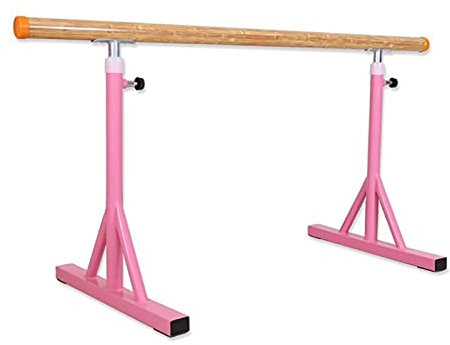 An der Wand montierte Ballettstange, höhenverstellbare Tanzstange aus massivem Holz, Jazz-Fitness-Ballettstange für Zuhause und Studio (Farbe: Weiß, Größe: 1 m)