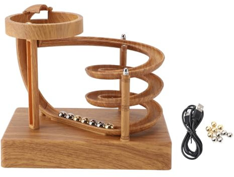 Pyhodi Kinetic Art Perpetuum Motion Machine Ornement de Machine à Rouler Non Stop Jouet de Bureau avec Soulage Le Stress Gadget de Physique Scientifique Décoration de Maison pour Bureau