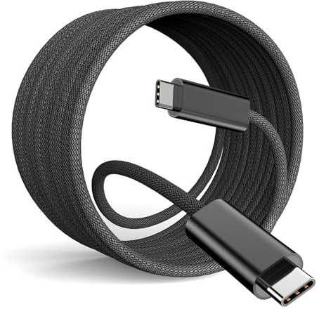 Câble USB C vers USB-C, 4 m, 60 W, câble de charge USB C, câble de charge rapide tressé, câble de type C pour iPhone 16/16Plus/16Pro/Max, MacBook Pro/Air, iPad Pro/Air/Mini, Samsung, Pixel, ordinateur
