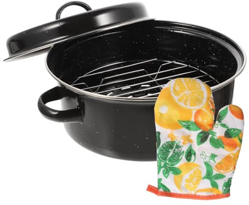 Cabilock Camote Sartén Asador Multifunción Para Uso Diario Bandeja Para Horno De Fundido Ollas Domésticas Para Asar Accesorio De Cocina Para Hornear Papas y Maíz