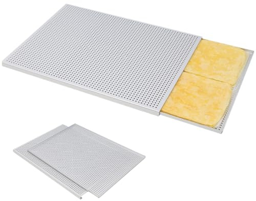 Passe de pâte feuilletée pour la cuisson 2 pc / réglage de la plaque à pâtisserie alliée en alliage en aluminium perforé antiadhésif antiadhésif Mille Feuille plateau à pâtisserie polyvalent pour le