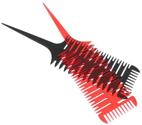 SAFIGLE 2piezas Peine De Artístico Para Teñir y Peinar El Cabello De y Negro Herramienta Para Mechas De Color Para Salón y Peluquería