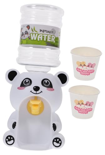 UPKOCH Panda Water Dispenser Toys for Boys and Girls Miniature Boy Girl Water Toys Play Kitchen Dollhouse