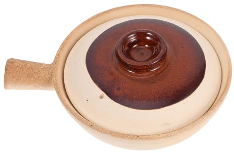 LIFKOME Cuiseur à Œufs Céramique Marmite à Ragoût Avec Couvercle Pot Coréen Pour Micro-ondes Ustensiles De Cuisine Cocotte