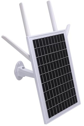HEEPDD Router WiFi per Esterni 4G LTE Ad Energia Solare, Pannello da 15 W, Modem Impermeabile IP66 con Batteria da 20800 MAh, Porta RJ45 per, Telecamera di Sicurezza, Monitoraggio Agricolo