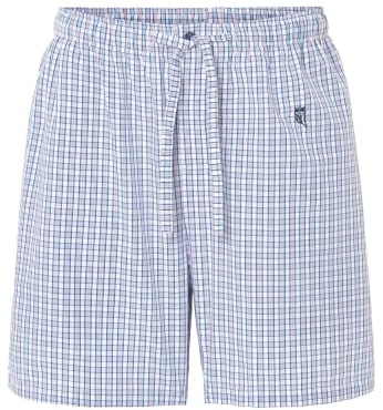 El Búho Nocturno Pantalon Pijama Hombre Corto Verano Tela Algodón Bolsillos Bragueta Abierta Botones o Pantalón Pijama Shorts Hombre Punto Parte Abajo Pijamas Caballero