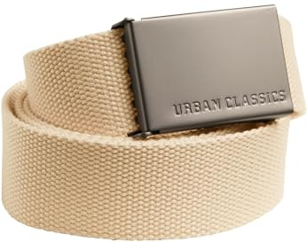 Urban Classics Canvas Belt – Unisex Gürtel aus robustem Polyester mit Metallkoppelschnalle, individuell kürzbar & verstellbar, ideal für Jeans, Cargo & Streetwear Looks