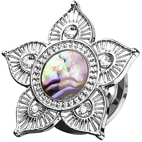 Piersando Flesh Ohr Plug Piercing Vintage Seeohr Muschel Sonne