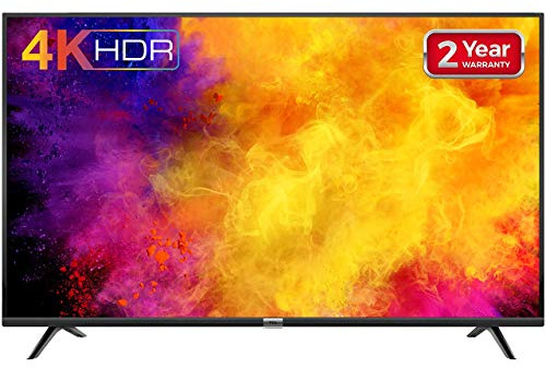 TCL 55DP628 55-Inch 4K LED Ultra HD Smart TV - HDR10 / Freeview Play / BBC iPlayer / Netflix / YouTube, Work with Alexa, Wi-Fi, 3*HDMI, 2*USB Port, Black