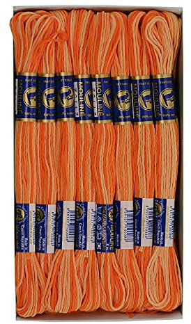 24 Docken Stickgarn je ca. 8m / Sticktwist mit Farbverlauf 100% Baumwolle Stickerei Farbwahl