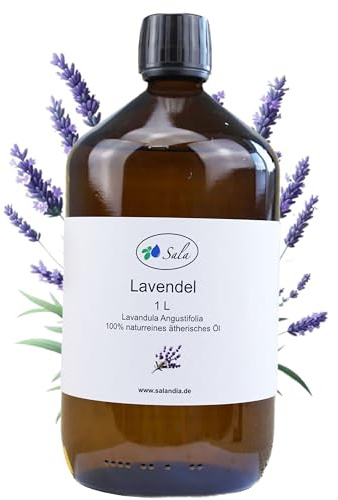 Sala Lavendelöl ätherisches Öl 38/40 naturrein 1 L 1000 ml Glasflasche