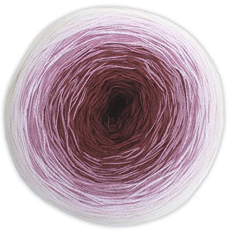 Farbverlaufsgarn Bobbel 4-fädig 1000m, Woolly Hugs Bobbel Cotton XXL color 607, zum Stricken oder Häkeln, 250g