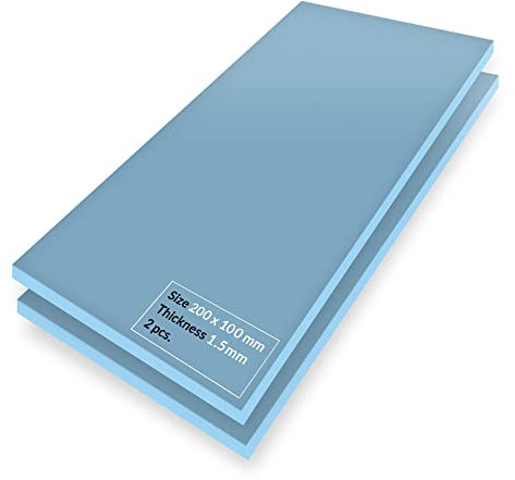 ARCTIC TP-3: Premium Performance Thermal Pad, 200 x 100 x 1.5 mm, (stackable to 2.0 mm without performance loss), 2 Pieces - High Performance, particularly soft, ideal gap filler, bridging gaps