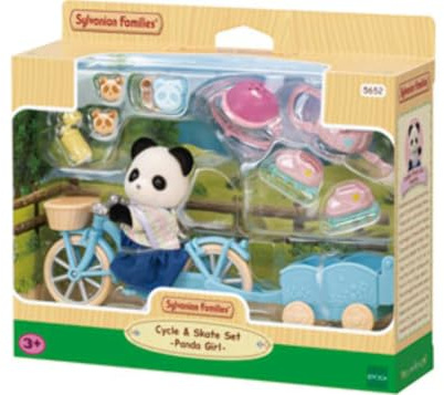 Sylvanian Families 5652 Fahrrad und Rollschuhe Spielset mit Figur