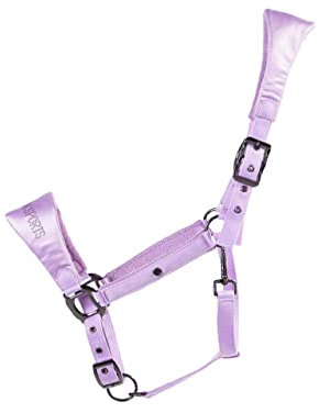 ARBO-INOX Halfter mit schwarzen Beschlägen 2-Fach verstellbar und extra weich (Cob Vollblut, Sweet Grape)
