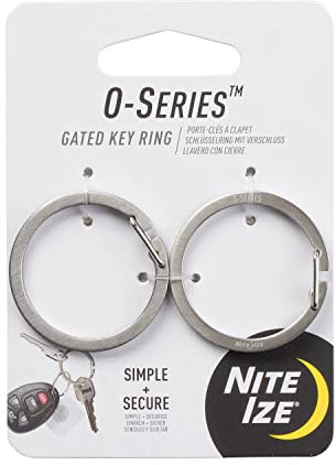 Nite Ize O-Series - Llavero de acero inoxidable (2 unidades)