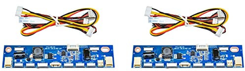 BRIUERG Universal-Multifunktions-Wechselrichter für LED-Hintergrundbeleuchtung, Konstantstromplatine, Treiberplatine, 12 Anschlüsse, Tester, 2 Stück