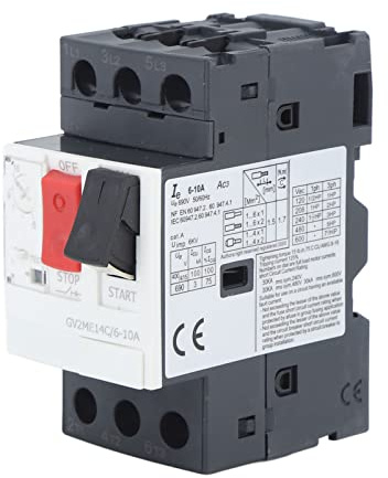 Disjoncteur Moteur Protection Contre Les Courts-Circuits Et Surcharges Disjoncteur De Protection Moteur Avec Montage Sur Rail De Guidage De 35 Mm GV2-ME10C 4-6.3A