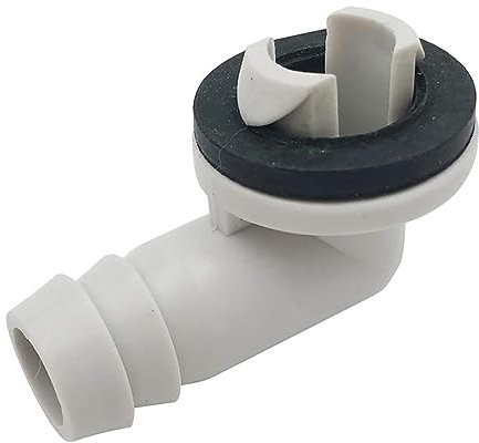 MagiDeal Raccord coudé de Tuyau de vidange de climatiseur avec Anneaux en Caoutchouc, Accessoire Adaptateur de vidange de climatisation de fenêtre Durable,