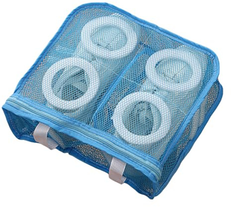 Wäschenetz Schuhe Schuhsack Waschmaschine Grosse Kapazität Wiederverwendbar Wäschesack für Laufschuhe, Segeltuchschuhe, Socken (Blau,28 * 24 * 8cm)