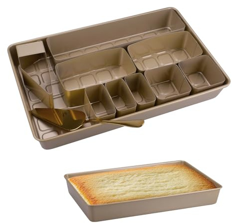 imposyu Zahlenbackform Groß Backform Zahlen und Buchstaben Verstellbare Antihaft Kuchenform Rechteckig Themenkuchen für DIY-Jubiläen Hochzeiten Geburtstage (37,5 x 23,8 x 5 cm)