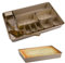 imposyu Stampo Numeri per Torte Stampo per Dolci con Numeri e Lettere Regolabile Antiaderente Stampi per Torte Rettangolari per Compleanni Anniversari (37,5 x 23,8 x 5 cm, oro)