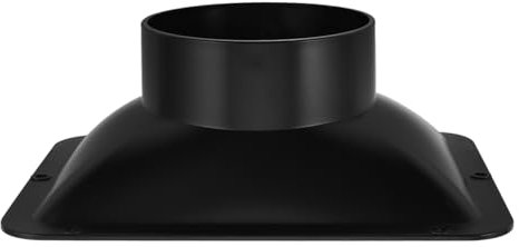 CAXUSD Flanged Base Square Bottom Ventilation Ducting Connector Adapter for Range Hood Exhaust System Diy Airflow Reducer Interface Flange