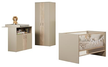 Wickelkommode Berry Beige | Wickelkommode · Lattenrost 3-fach höhenverstellbar