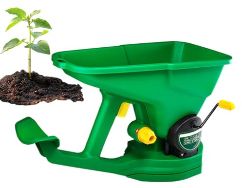 Esparcidor de semillas de mano, esparcidor de fertilizante, esparcidor de semillas de césped, sembrador de semillas de césped, sembrador de granja, esparcidor de fertilizante portátil para jardín para