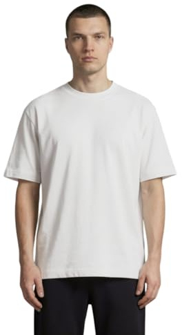 UNIDOOD Camiseta Oversize 185 gsm Algodón Orgánico Hombre Mujer - Blanco Puro - Talla XL