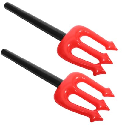 ULTECHNOVO 2stücke Aufblasbarer Halloween-teufelsstab Aus PVC Party-Requisite Für Halloween-kostüme Dämonen-Accessoire Schnell Aufblasbar Und Kompakt Zu Transportieren