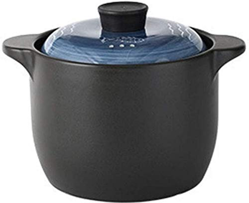 Cocotte en Terre Cuite, cocotte en céramique, cocotte en Terre Cuite - Isolation Durable, Saine et économe en énergie - Poêle antiadhésive - Capacité 2,5 L_A (Capacité A 4 L)