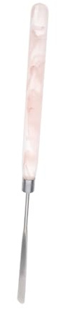 Mikikit Espátula de Acero Inoxidable para Maquillaje y Uñas Herramienta para Base y Gel Paleta Líquida para de Uñas y Aplicación de Laca