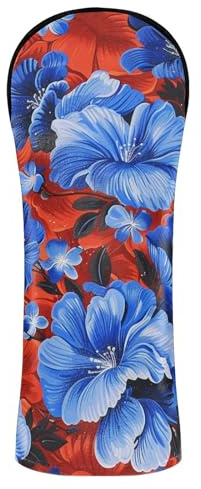 Copri mazza da golf vintage blu in pelle sintetica con etichette intercambiabili n
