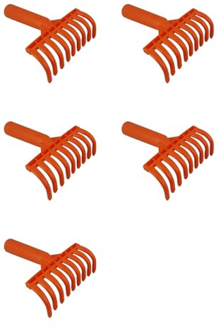 Zolynx 5X Cabezas de Rastrillo para Aceitunas, Rastrillo de 9 Dientes, Pala de Plástico Multiusos, Rastrillo para Recoger Aceitunas, Herramientas de Jardinería, Diámetro Interior de 2,5cm