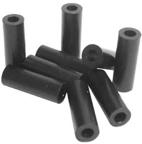 WITTKOWARE 100 Stück Kunststoff-Distanzhülsen (Abstandshalter), Innen-Ø 3,6mm/Außen-Ø 7mm, Länge 35mm