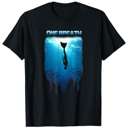 Freitaucher Monoflosse One Breath Freitauchen Apnoe Shirt T-Shirt