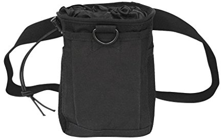 Unbekannt Magnesiabeutel Chalkbag mit Verstellbarer Hüftgurt, Schwarz