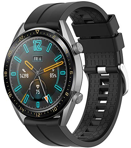 Supore Armband Kompatibel mit Huawei GT2/3, GT Active, 2 Pro, Honor Magic, Galaxy Watch, Gear S3, Gear 2 - 22mm Silikon Ersatzarmband