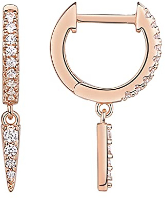PAVOI 14K Gold Plated S925 Sterling Silver Post Lightweight Drop/Dangle Huggie Earrings for Women | Star, Lock, Butterfly, Moon, Lightning | Dainty Earrings